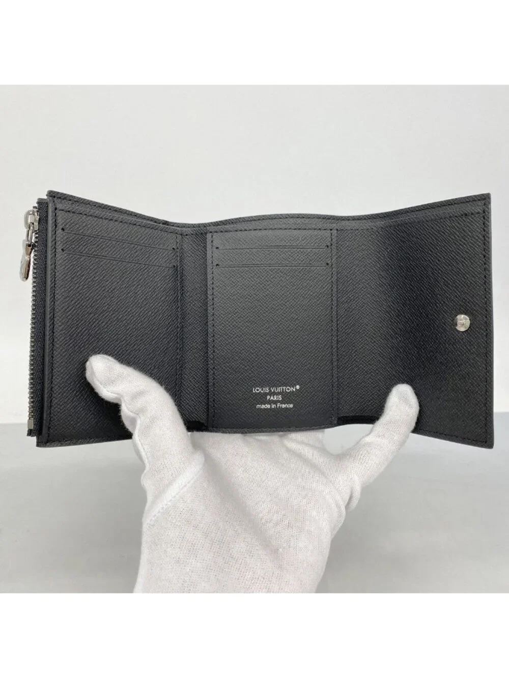 Louis Vuitton Trifold Wallet Monogram Eclipse Victor Black